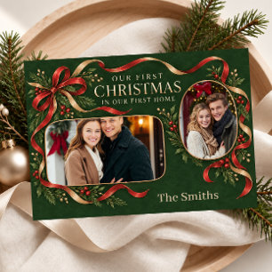 Cartes Pour Fêtes Annuelles Premier Noël dans notre première maison 2 Photo