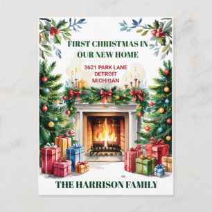 Cartes Pour Fêtes Annuelles Premier Noël dans une nouvelle maison Ornement
