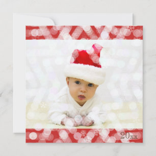 Cartes Pour Fêtes Annuelles Premier Noël de bébé avec photo