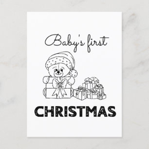 Cartes Pour Fêtes Annuelles Premier Noël du bébé