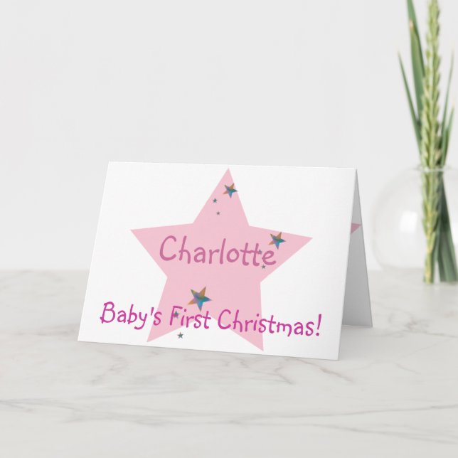 Cartes Pour Fêtes Annuelles Premier Noël du bébé ! - Personnaliser (Devant)