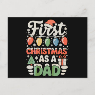 Cartes Pour Fêtes Annuelles Premier Noël en tant que papa Nouvel homme Xmas Li