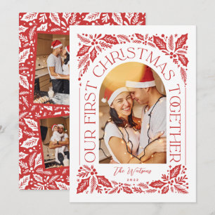 Cartes Pour Fêtes Annuelles Premier Noël ensemble Arch Rouge 3 Collage photo