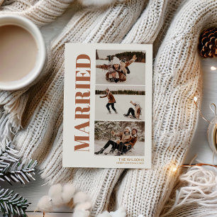 Cartes Pour Fêtes Annuelles Premier Noël Marié 3 Photo Moderne