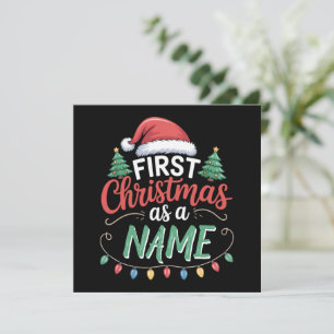 Cartes Pour Fêtes Annuelles Premier Noël personnalisé en tant que famille asso