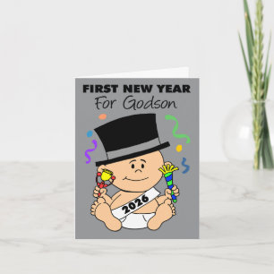 Cartes Pour Fêtes Annuelles Premier Nouvel An de Godson 2026 Confetti