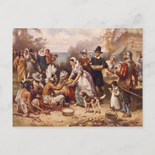 Cartes Pour Fêtes Annuelles Premier Thanksgiving