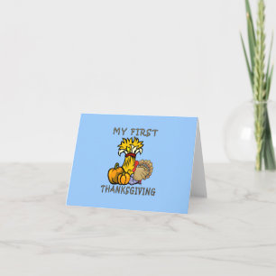 Cartes Pour Fêtes Annuelles Premier Thanksgiving du bébé