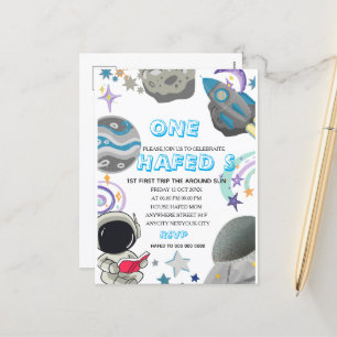 Cartes Pour Fêtes Annuelles Premier voyage autour de la fête d'anniversaire de