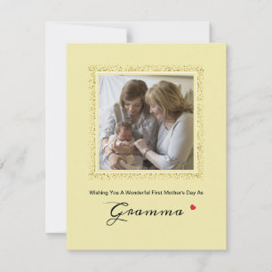 Cartes Pour Fêtes Annuelles Première Fête des Mères Paillettes Confettis Grand