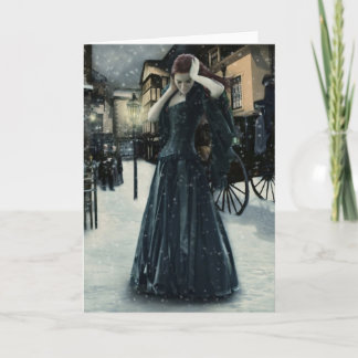 Cartes Pour Fêtes Annuelles Première neige