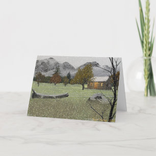 Cartes Pour Fêtes Annuelles Première neige