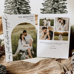 Cartes Pour Fêtes Annuelles Première photo de Noël des fiancés