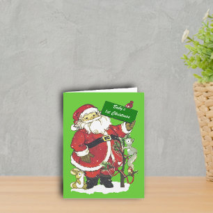 Cartes Pour Fêtes Annuelles Première photo de Père Noël de Noël du bébé
