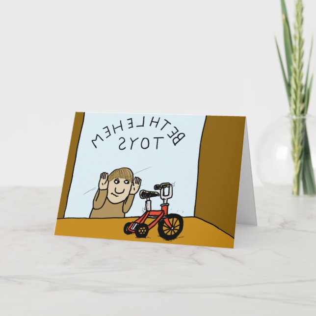 Cartes Pour Fêtes Annuelles Première tentation (Devant)