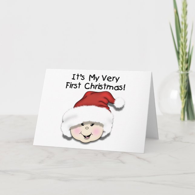 Cartes Pour Fêtes Annuelles Premiers Noël Asiatique Baby Tshirts et cadeaux (Devant)