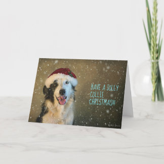 Cartes Pour Fêtes Annuelles Prenez un collie de Noël