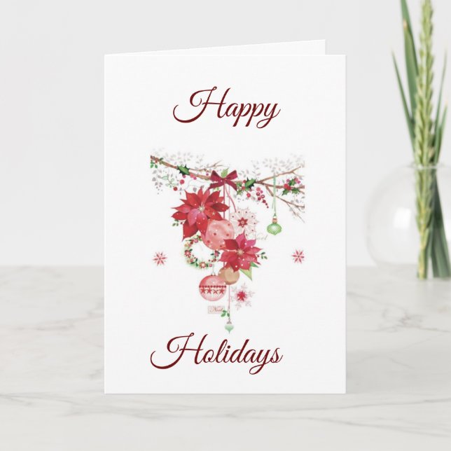 CARTES POUR FÊTES ANNUELLES PRENEZ UN VERRE ET SOYEZ TRÈS JOYEUX (Devant)