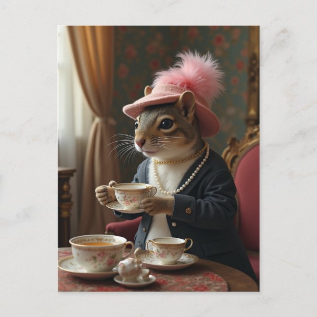 Cartes Pour Fêtes Annuelles Prenons du thé (Devant)