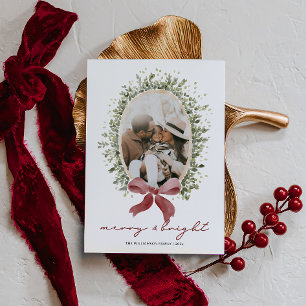 Cartes Pour Fêtes Annuelles Préparatifs Vintage Photo de famille Noël rouge