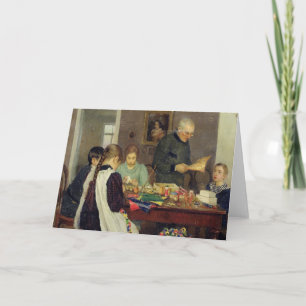 Cartes Pour Fêtes Annuelles Préparation pour Noël, 1896