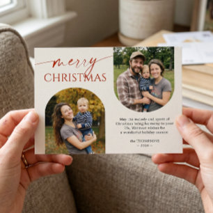 Cartes Pour Fêtes Annuelles Présentation de Noël festive Script 2 Photo