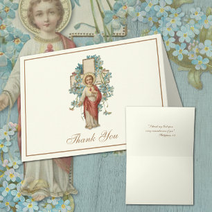 Cartes Pour Fêtes Annuelles Prêtre du Sacré-Cœur Ordination Catholique