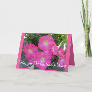 Cartes Pour Fêtes Annuelles Pretty Pink Petunia Photo Saint Valentin
