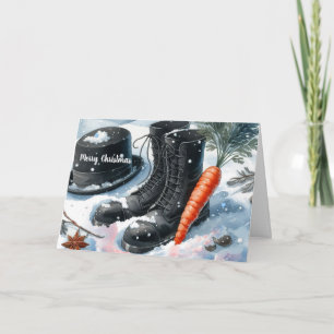 Cartes Pour Fêtes Annuelles Preuve de Noël du bonhomme de neige