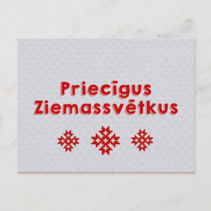 Cartes Pour Fêtes Annuelles Priecīgus Ziemassvētkus Joyeux Noël Letton