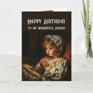 Cartes Pour Fêtes Annuelles Prière chrétienne pour Ami Anniversaire