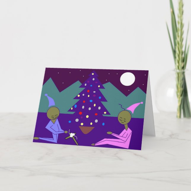 Cartes Pour Fêtes Annuelles Prière de Noël (Devant)