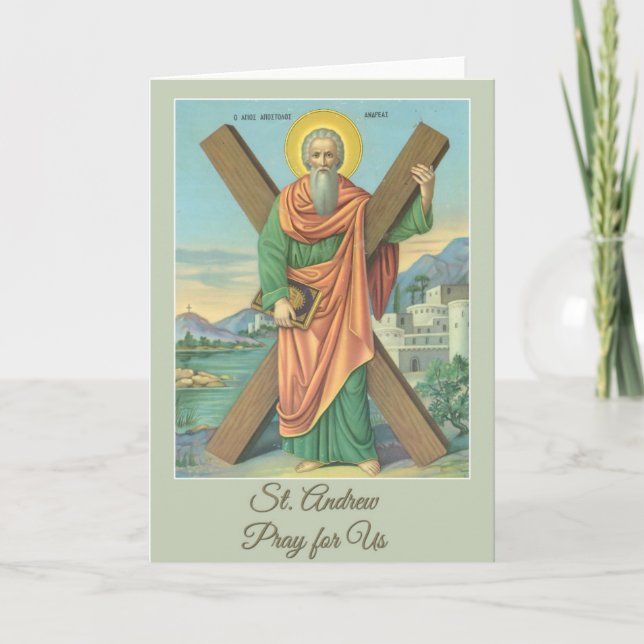 Cartes Pour Fêtes Annuelles Prière de Novena de Noël de St Andrew (Devant)