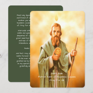 Cartes Pour Fêtes Annuelles Prière Saint Jude