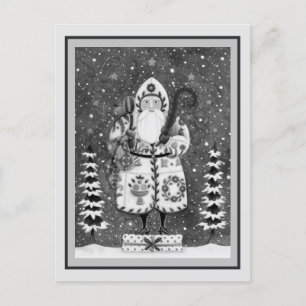 CARTES POUR FÊTES ANNUELLES PRIMITIVE FOLKART BALTIMORE QUILT PÈRE NOËL