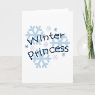 Cartes Pour Fêtes Annuelles Princesse d'hiver