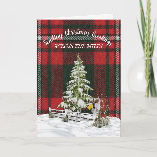 Cartes Pour Fêtes Annuelles Princesse Margaret Rose Tartan Christmas (Devant)