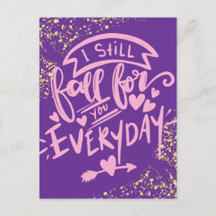 Cartes Pour Fêtes Annuelles Prison de Valentines Longue Distance Violet B