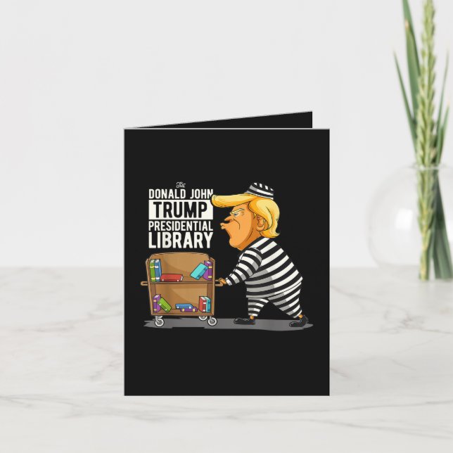 Cartes Pour Fêtes Annuelles Prison Trump Presidential Library (Devant)