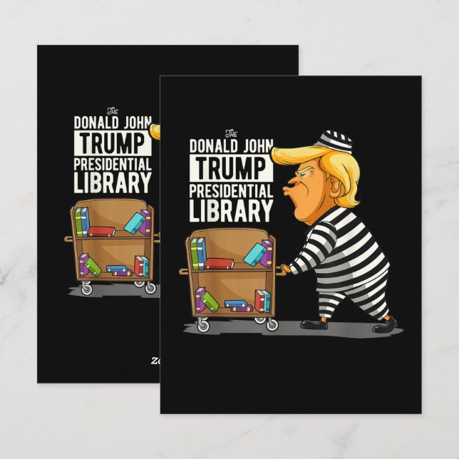 Cartes Pour Fêtes Annuelles Prison Trump Presidential Library (Devant / Derrière)