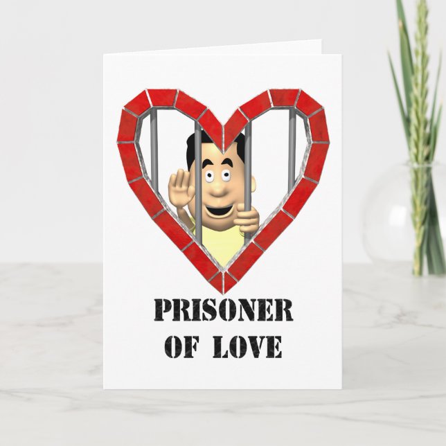 Cartes Pour Fêtes Annuelles Prisonnier d'amour (Devant)