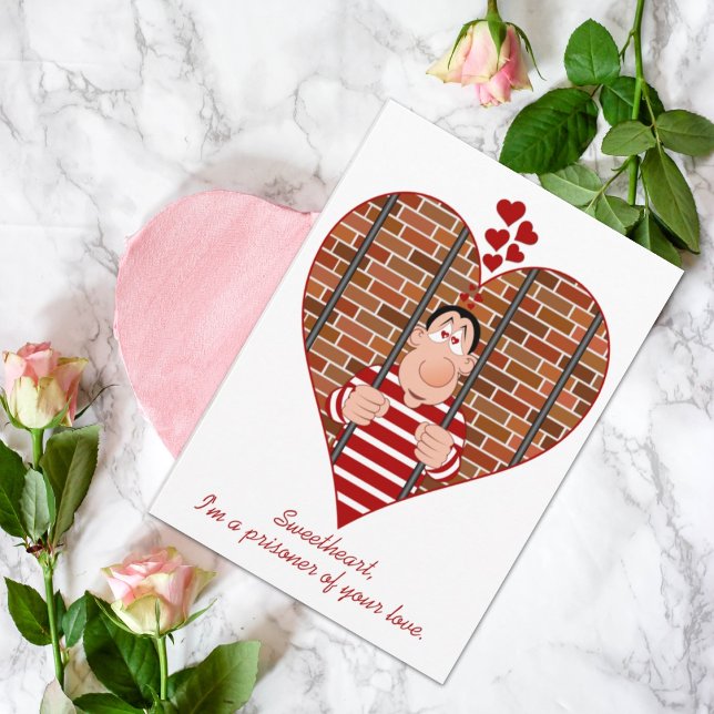 Cartes Pour Fêtes Annuelles Prisonnier de votre amour drôle (Créateur téléchargé)