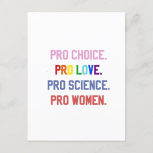 Cartes Pour Fêtes Annuelles Pro-Choice Pro-Life Pro-Science Pro-Femmes