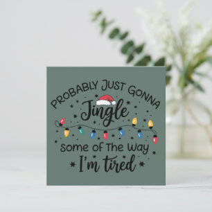 Cartes Pour Fêtes Annuelles Probablement juste faire tinter un peu comme je su