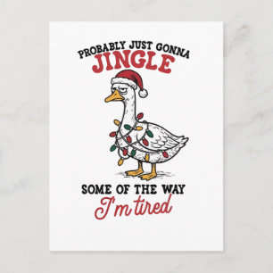 Cartes Pour Fêtes Annuelles Probablement juste faire tinter une oie de Noël 
