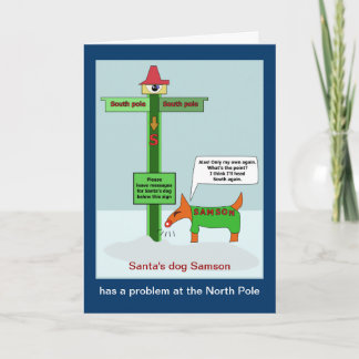 Cartes Pour Fêtes Annuelles Problème de message au pôle Nord