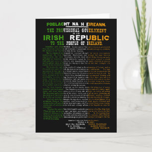 Cartes Pour Fêtes Annuelles Proclamation de Pâques sur la République d'Irlande