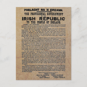 Cartes Pour Fêtes Annuelles Proclamation de Pâques sur la République d'Irlande