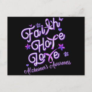 Cartes Pour Fêtes Annuelles Produits Ruban Violet Sensibilisation à Alzheimer