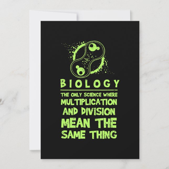 Cartes Pour Fêtes Annuelles professeur de biologie drôle dire cadeau biologist (Devant)